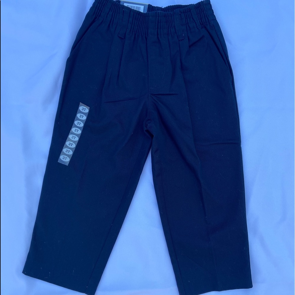 Toddler Gray Pull On Pant Pleated Universal School